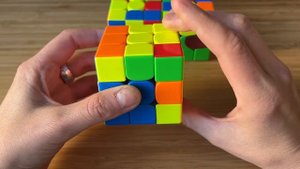 Кубик Рубика для начинающих. Шаг 4: крест на верхней стороне (ориентация ребер)