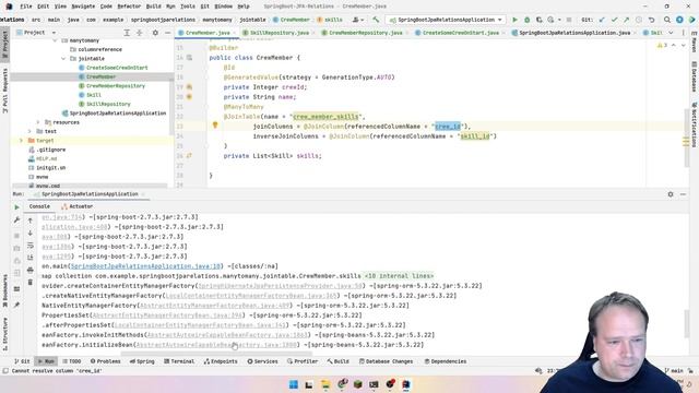 Spring Boot JPA ManyToMany