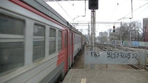 Электропоезд ЭД4М-0002 станция Москва-Товарная
