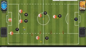 Отработка Build-up в футболе 8х8