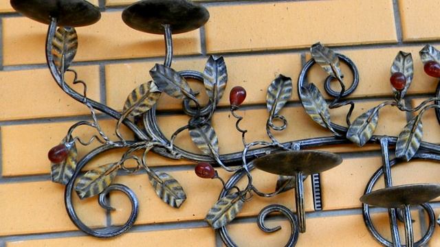 Красивый настенный подсвечник купить ковка художественная смотреть онлайн