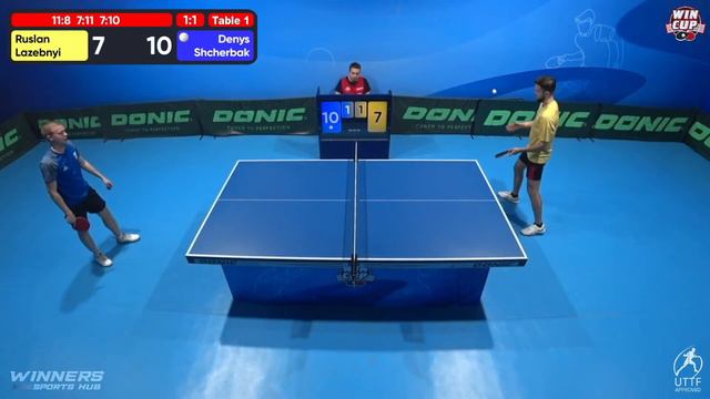 20:30 Ruslan Lazebnyi 2 - 3 Denys Shcherbak West 5 WIN CUP 04.12.2022 | TABLE TENNIS WINCUP