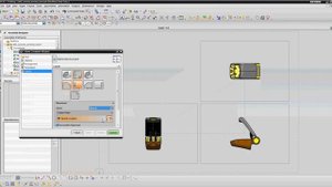 Помещение представлений сборки на чертёж в NX CAD