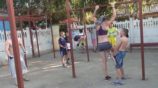 Подтягивание. Летние сборы. Дзюдо. Каролино-Бугаз. База "Шурави" 3 июля 2016. смотреть онлайн