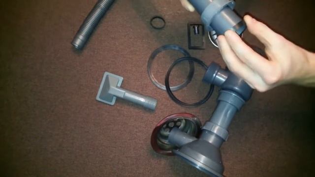 Сборка сифона и перелива для мойки смотреть онлайн