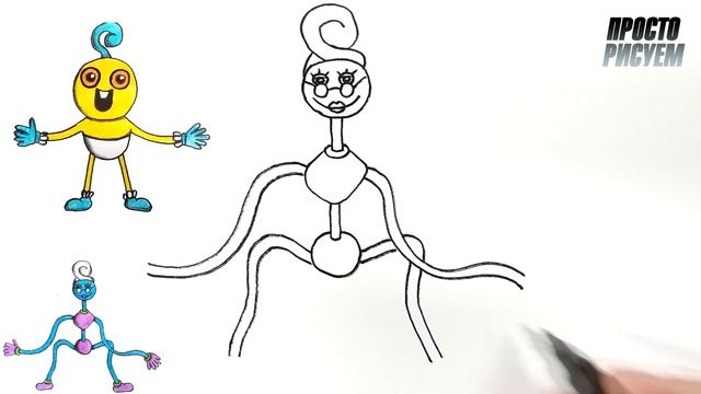 Поппи Плейтайм, Рисуем Бабушку Длинные Ноги смотреть онлайн