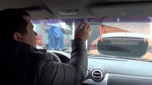 как приклеить зеркало заднего вида к стеклу. зеркало на рено от ваз.