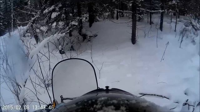 Динго т150, через лес, без дороги и по глубокому снегу смотреть онлайн