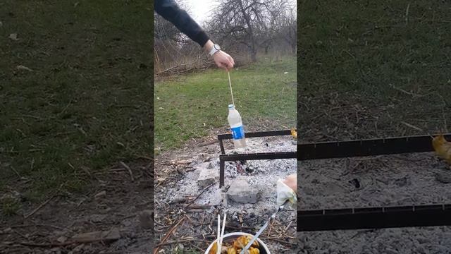 Как закипятить воду в пластмасовый бутылке на костре. часть 3 смотреть онлайн