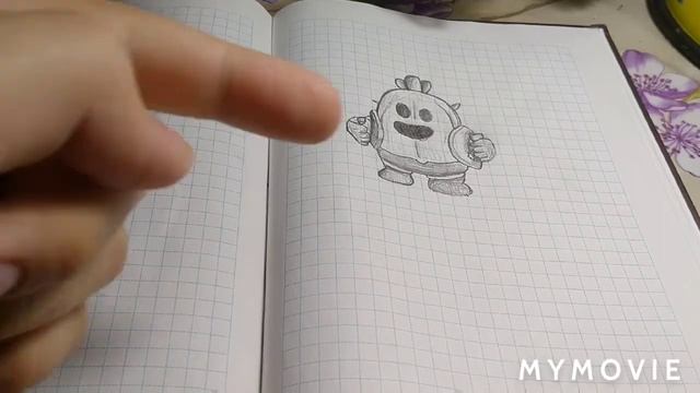 Как нарисовать Ворона из Бравл Старс? Видео урок по рисованию. смотреть онлайн