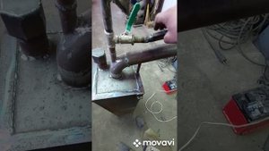 Печь на отработке с надувом