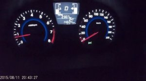 Разгон 0-100 Hyundai Solaris 1.6 (2015) 6AT HB