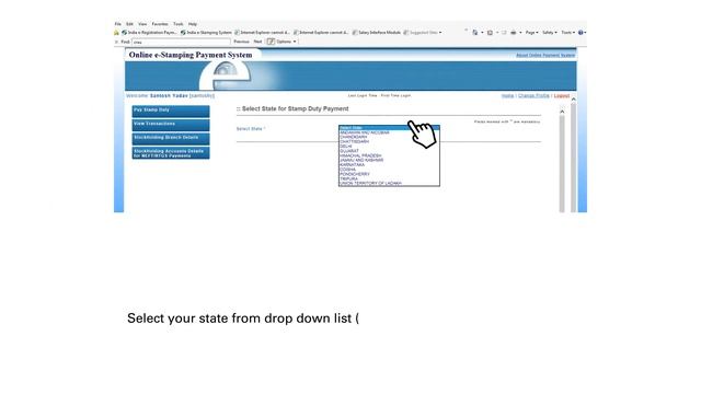 e-Stamping tutorial to pay non judicial stamp duty, court fees and registration fees смотреть онлайн