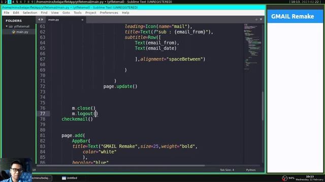 Flet Tutorial - Create GMAIL Remake App