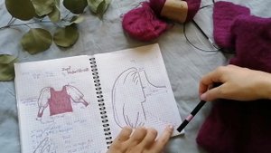 Свитер из альпаки на шёлке | расчёты, как вязала