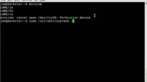 minicom serial video how to