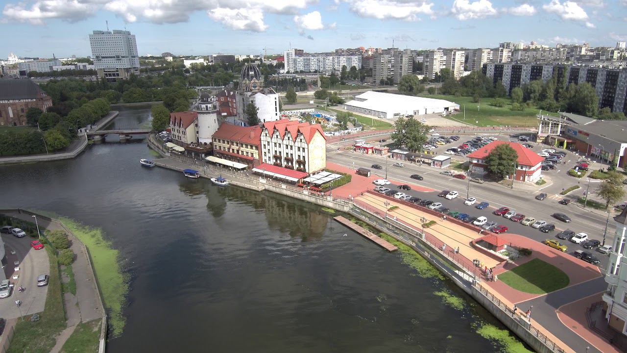 Рыбная деревня, Кафедральный собор Калининград Аэропрогулка смотреть онлайн