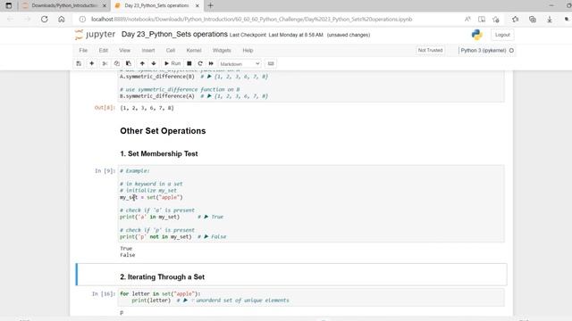 Day 23 Python Sets Operations | Python Frozenset смотреть онлайн