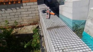 Пристройка к дачному домику из газосиликатных блоков на раствор