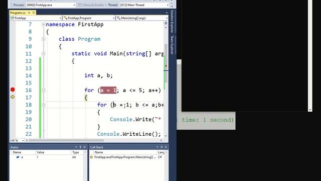 Pyramid Assignment in C# Loop