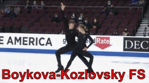 Skate America 2021 - Бойкова-Козловский Произвольная Программа(ВИДЕО) прокат.