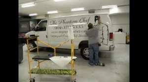 Media Works Installs a Van Wrap for Phantom Chef