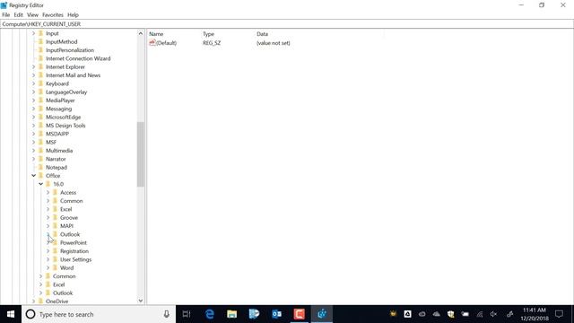 How to:  Microsoft Outlook  - Delete user profile in Windows 10