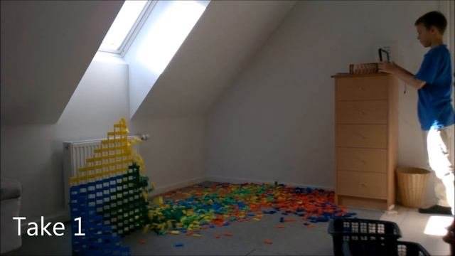 HUGE Domino Wall - Fail (+5500 Dominoes)