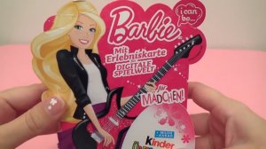 4 Киндер Сюрприз Супер Шоколадных Яйца Барби Игрушки 4 Kinder Surprise Eggs Barbie Toys 