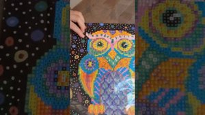 Мой первый набор алмазной мозаики. Распаковка. Делаем сову.
