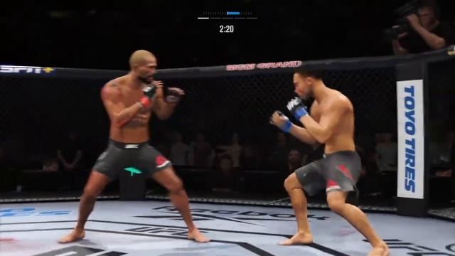 EA SPORTS UFC 4 Deivison Figueiredo vs John Dodson Full Fight смотреть онлайн