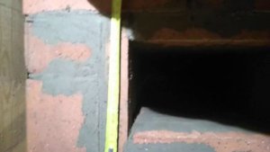 Первый ряд распушки кирпичной трубы отопительно-варочной печи с размерами