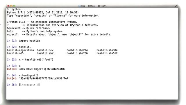 Hashing in Python - Web Development