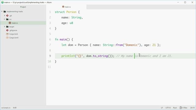 Rust Programming Tutorial #23 - Implementing Traits смотреть онлайн