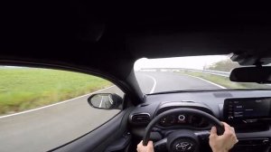 POV Gr Yaris on mountain road