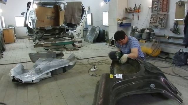 Кузовной ремонт Kia Rio3. Часть2. смотреть онлайн