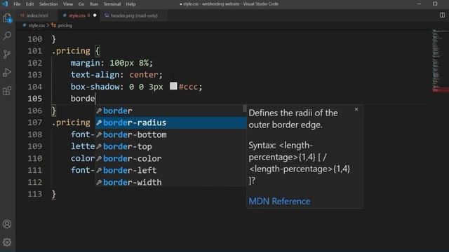 How to make a webhosting website using html and css