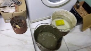 Кладу б/у совковую плитку с помощью спичек.