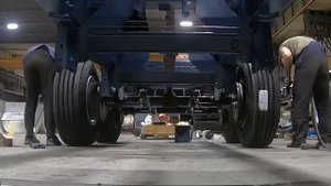 Быстрый монтаж осей на полуприцеп V-Trailer