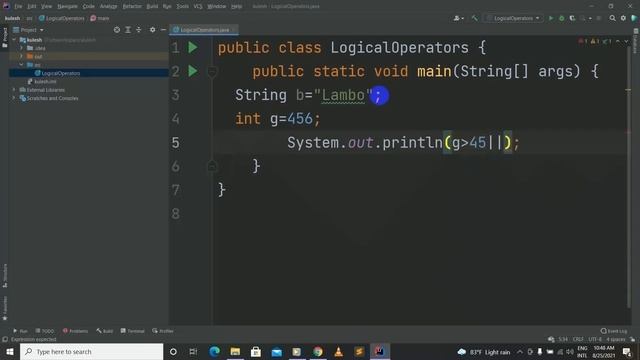 Logical Operators In Java Lesson
