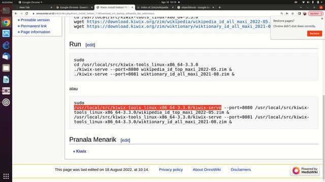 20220818 ITTS INTERNET OFFLINE buat perpustakaan digital смотреть онлайн