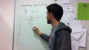 Converting a fraction into a decimal