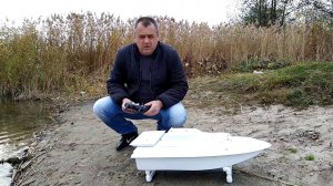 Прикормочный кораблик Хаски измеряем скорость!