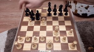 Шахматы. Пешка за 1 ход ловит ферзя. Шахматная ловушка.