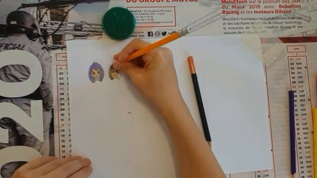 Как нарисовать эмоджи Шелли из Бравл Старс / How to draw emoji Shelly from Brawl Stars