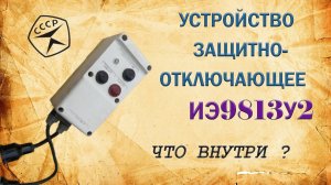 УЗО. Устройство защитно - отключающее ИЭ-9813У2