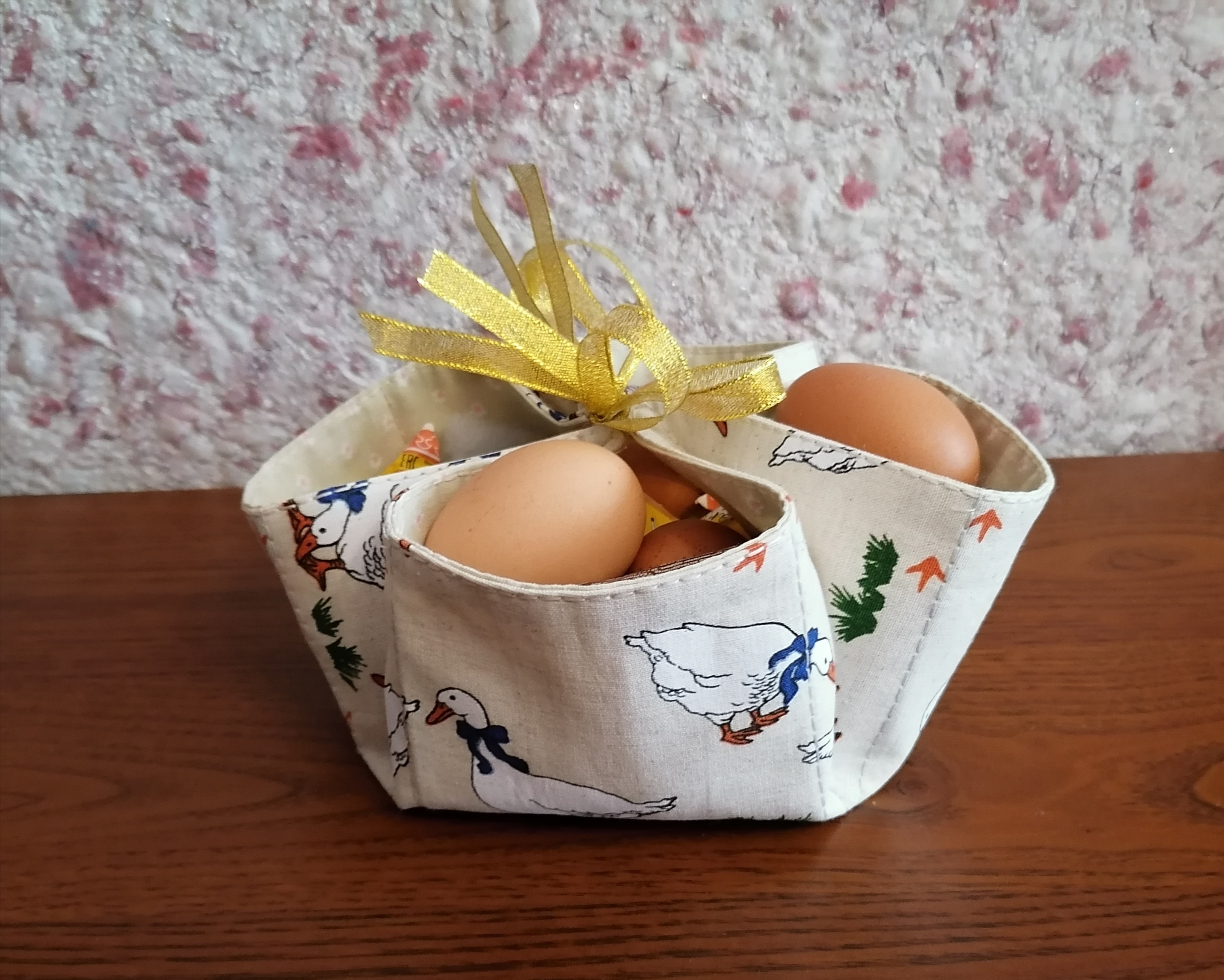 Текстильная корзинка своими руками.