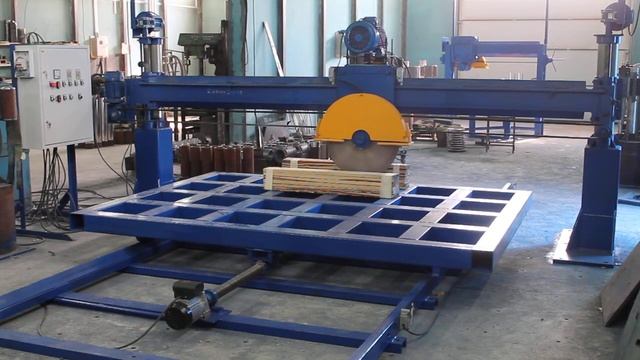 Станок для распиловки слэбов Gantelstan. Распиловка мраморных и гранитных слэбов. смотреть онлайн