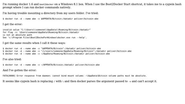 Mounting a directory from the host in boot2docker for Windows (2 Solutions!!) смотреть онлайн