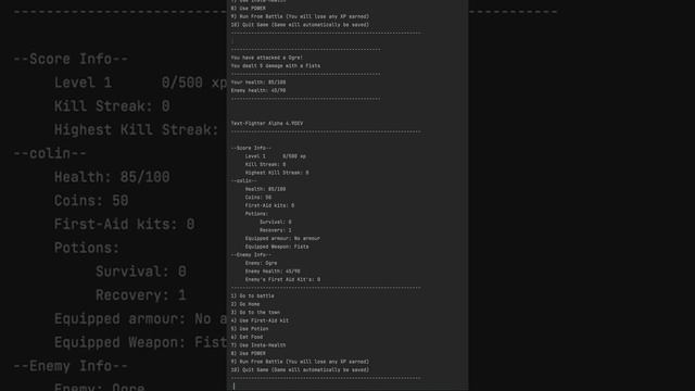 A text-based RPG written in Java смотреть онлайн